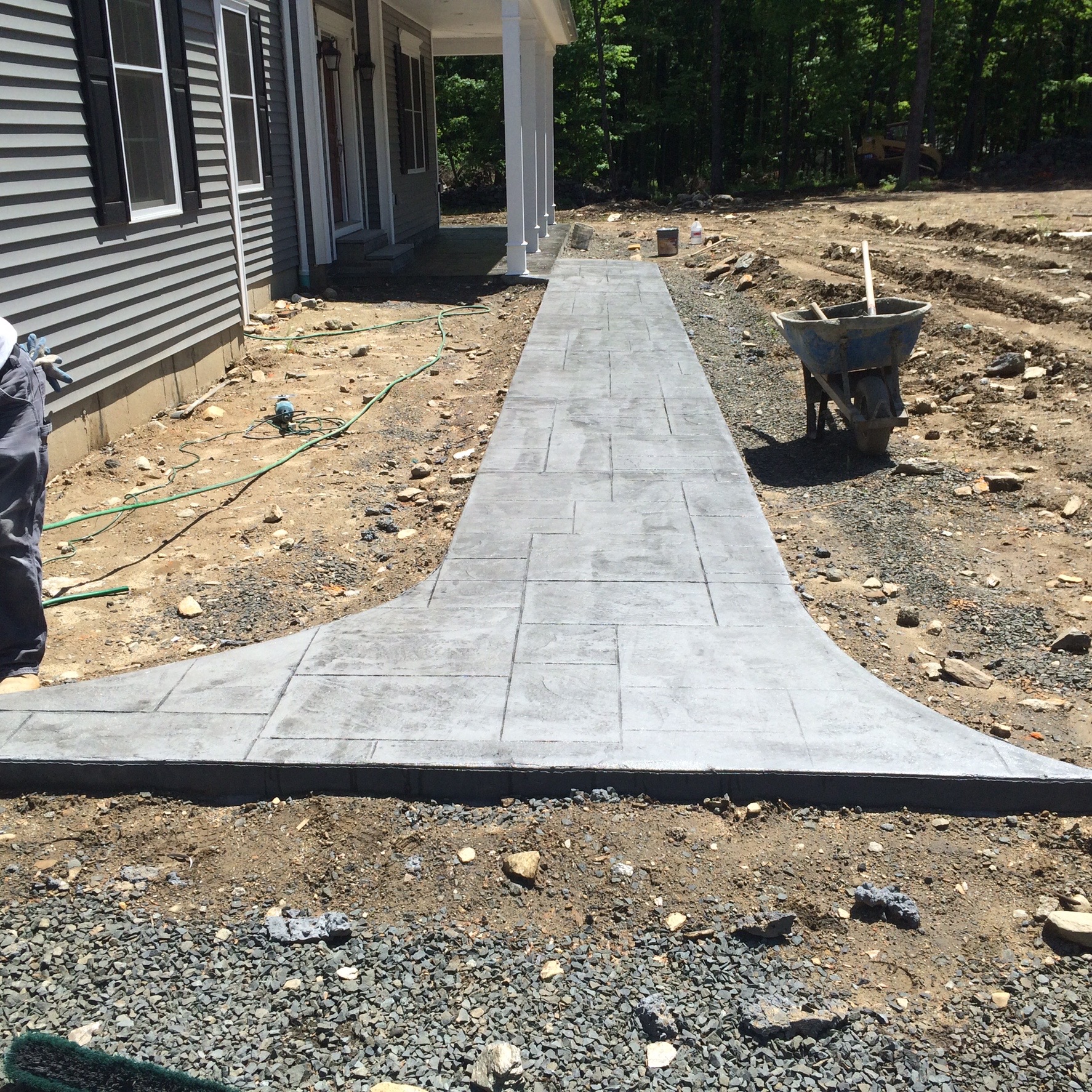 Walkway and Patio Stamp Concrete