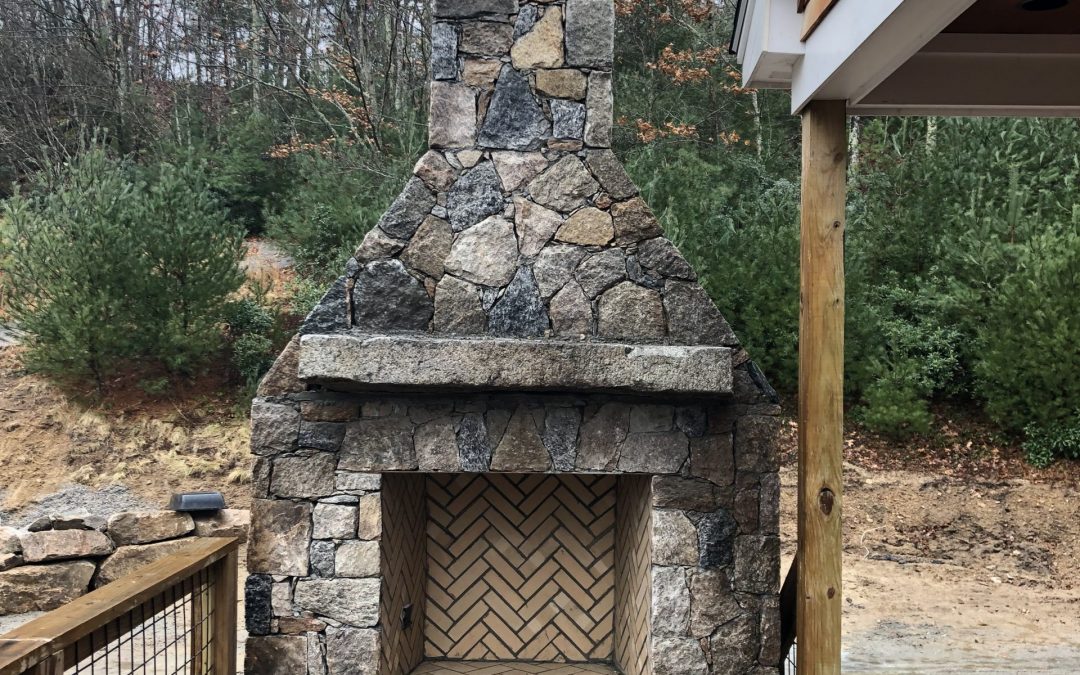 Outdoor Custom Fireplace