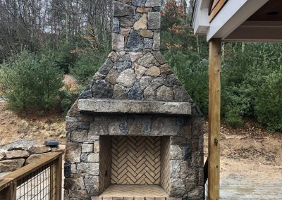 Outdoor Custom Fireplace